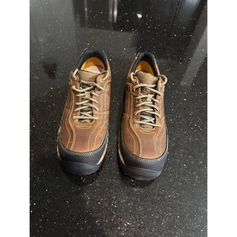 CAT Streamline Leather Work Boots Steel Toe Size 9 Men’s